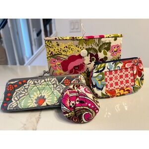 Vera Bradley Lot -  New W/O  tags– Coin Purse, Wallet, Recipe Box & Multi Pouch